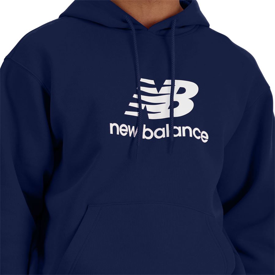 Sport Essentials French Terry Logo Hoodie felpa con cappuccio da uomo New Balance | MT41501NNY
